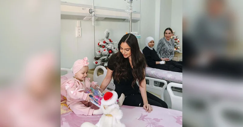 Əliyevalar Milli Onkologiya Mərkəzindəki uşaqlara hədiyyə bağışladılar Fotolar