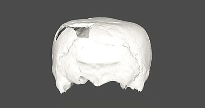 Археологи нашли 1400 летний череп, удививший их своей формой