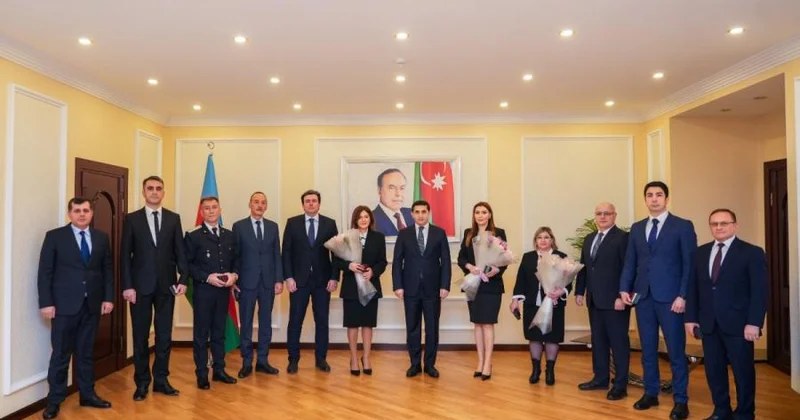 Ədliyyə naziri təltif olunmuş və hakim təyin edilmiş əməkdaşlarla görüşüb