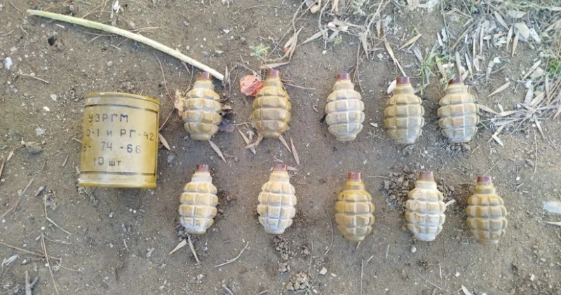 Bakıda qumbara və partladıcılar aşkar olundu VİDEO