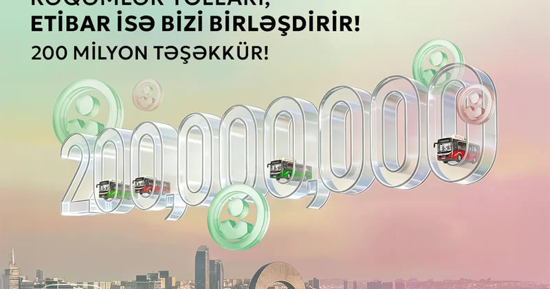 “BakuBus” MMC 2025 ci ildə 200 milyon sərnişinə xidmət göstərib