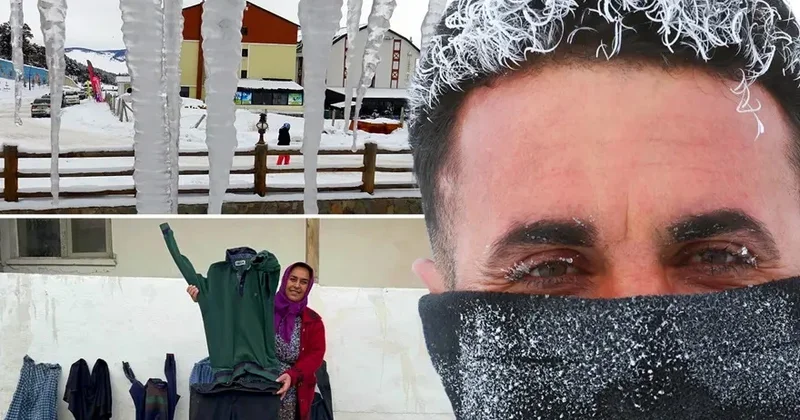 Türkiyənin bir sıra bölgələrində qar insan boyunu keçdi