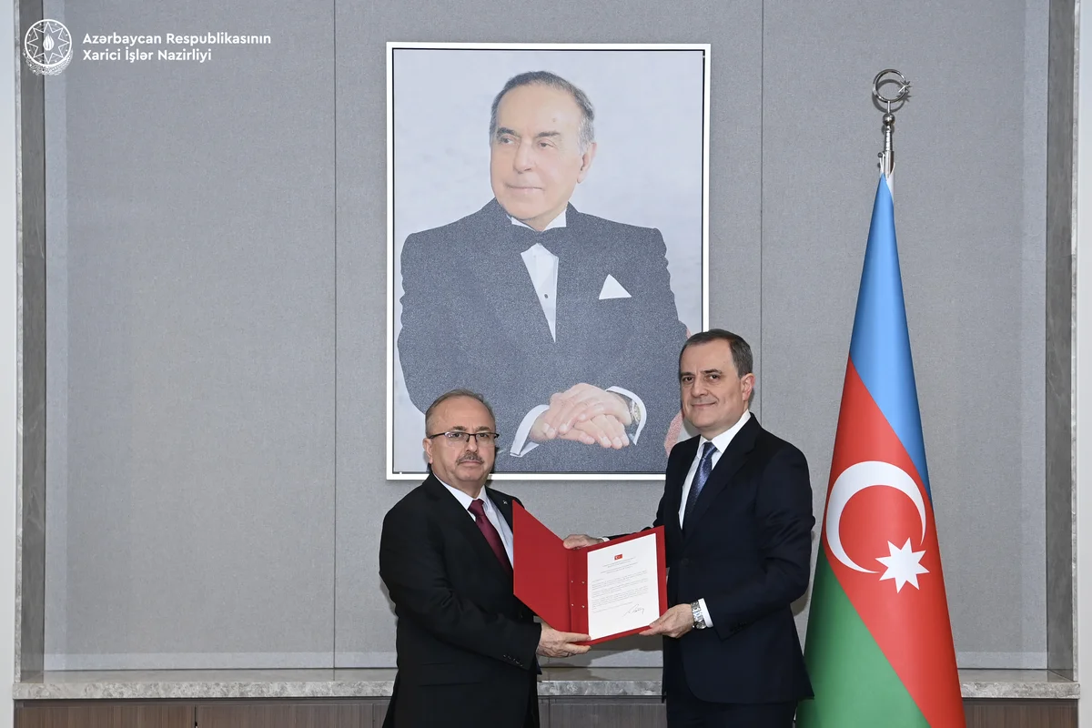 Ceyhun Bayramov Türkiyənin yeni səfirini qəbul edib