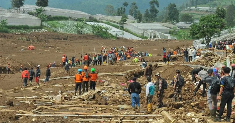 İndoneziyada torpaq sürüşməsi Ölənlərin sayı 49 a çatdı