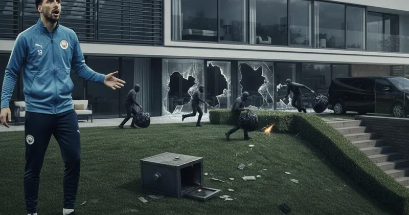 Qalatasaray a qarşı oynadığı vaxt evini qarət etdilər