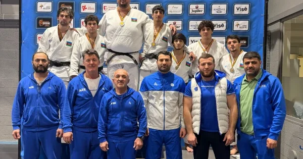 Cüdoçularımız beynəlxalq turnirin ilk gününü 7 medalla başa vurublar FOTO