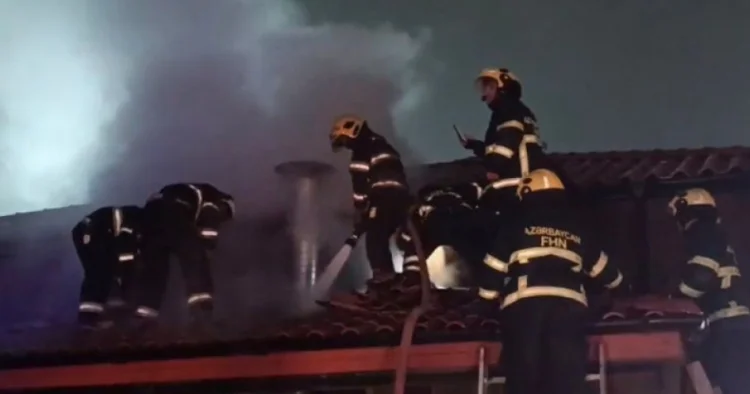 Bakıda restoranda baş verən yanğın söndürülüb