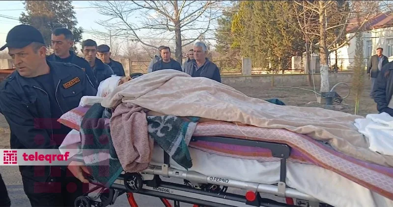 Ağdamda baltalanan qadın Mingəçevirə köçürüldü FOTO