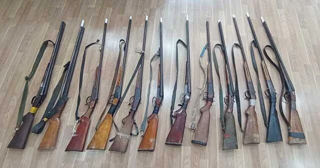 Yanvarın 30 da polis 19 silah və 5421 patron aşkar edib