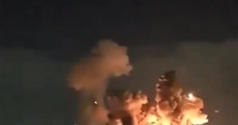 İsfahan bunker əleyhinə bombalarla vuruldu Video