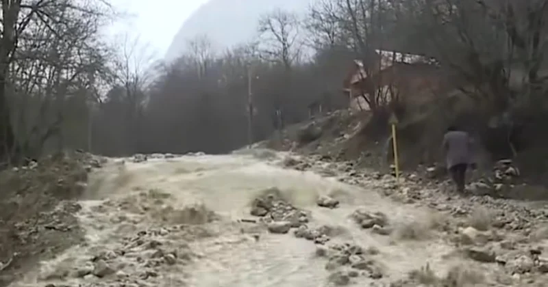 Север Азербайджана под ударом природной стихии фото; видео