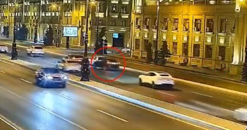 Невнимательность привела к ДТП в Баку ВИДЕО