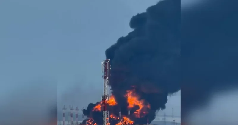 В Татарстане вспыхнул пожар на нефтехимическом заводе
