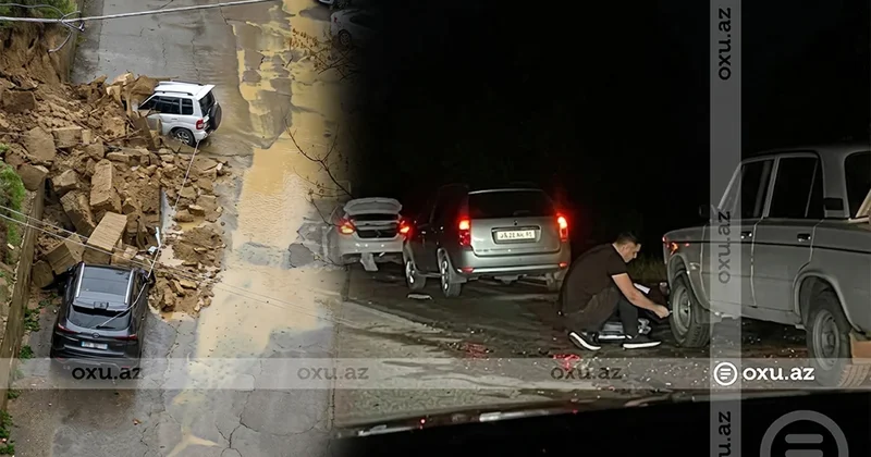 Təbii fəlakət zamanı avtomobillərə dəymiş ziyanı kim ÖDƏMƏLİDİR? FOTO VİDEO