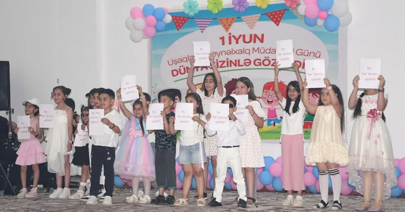 Ağdamda şəhid, qazı övladları və yüksək nailiyyət göstərmiş şagirdlər üçün bayram tədbiri keçirilib
