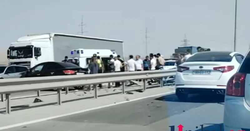 Bakı Ələt yolunda qəza VİDEO
