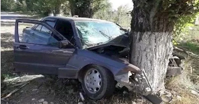 Göygöldə maşın ağaca çırpıldı Xəsarət alanlar var