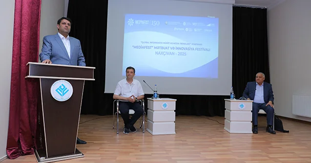 Media tədqiqatçıları Naxçıvanda tələbələrlə görüşdü Fotolar