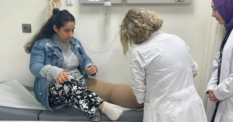 Fil xəstəliyindən əziyyət çəkən qadının 4 ildir şişmiş ayağına çarə tapıldı