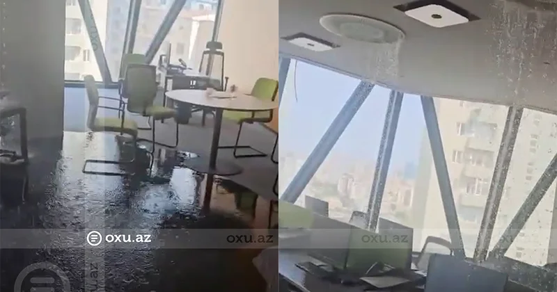 Dövlət qurumunun yeni binasında ofisi su basmasının SƏBƏBİ bilindi