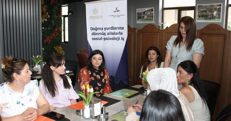 Doğma yurdlarına dönmüş uşaqlara və ailələrə sosial psixoloji dəstək göstərilib FOTO