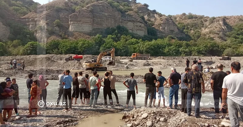 İsmayıllıda çayda batan gənc oğlan TAPILDI Hadisə yerindən GÖRÜNTÜLƏR