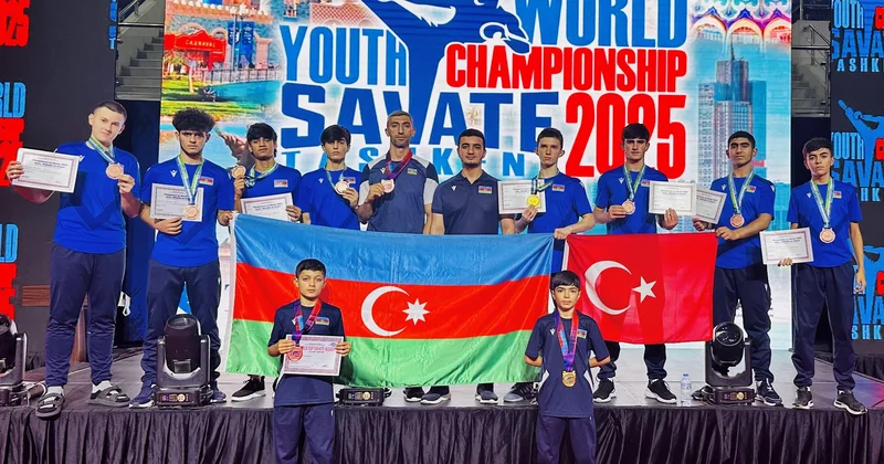Milli Komandamız Gənclərin Dünya Çempionatından 8 medalla Vətənə döndü FOTO