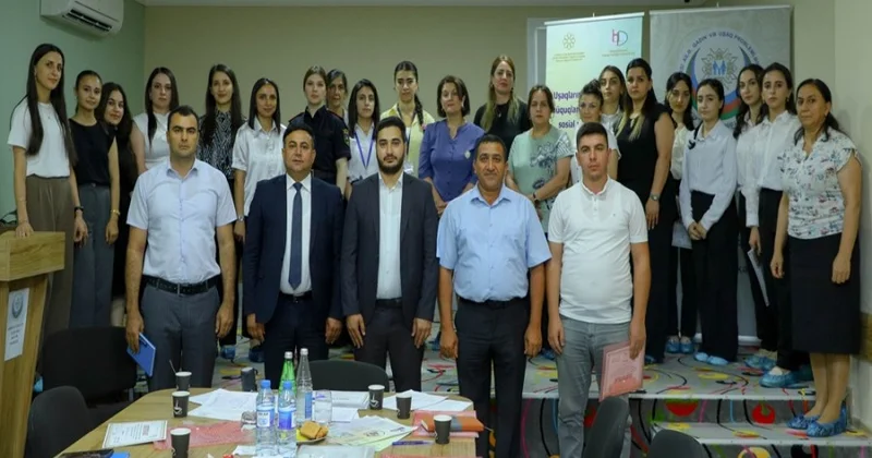 “Uşaqların təhlükəsizliyi və hüquqlarının müdafiəsində sosial xidmətlərin rolu” layihəsi uğurla başa çatıb FOTOLAR