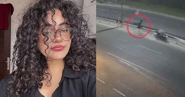Gənc qızın öldüyü motosiklet qəzasının başvermə anı Video