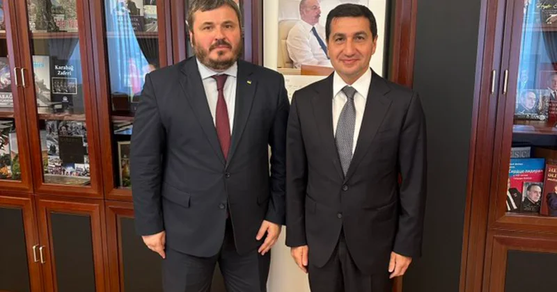 Hikmət Hacıyev Ukrayna səfiri ilə strateji tərəfdaşlığı müzakirə edib