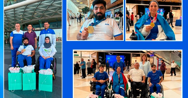Dünya Kuboku və Çellencerin qalibləri Azərbaycana qayıdıblar FOTO