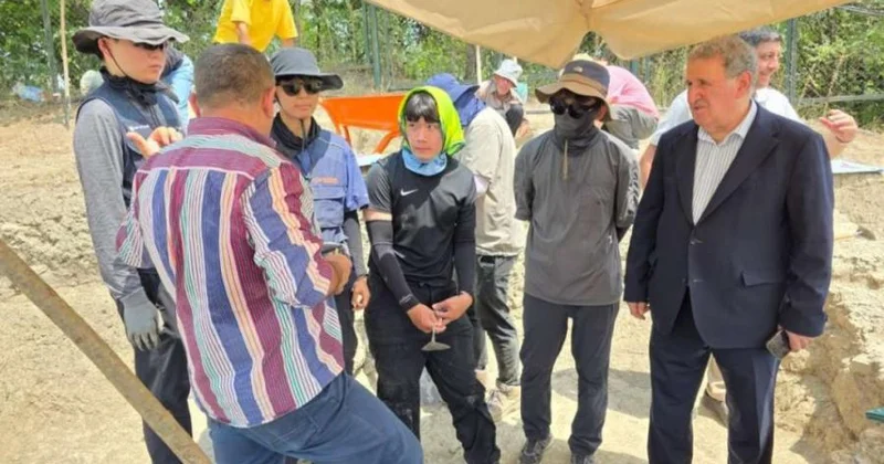 AMEA nın prezidenti İsa Həbibbəyli Qəbələdə beynəlxalq arxeoloji ekspedisiyanın fəaliyyəti ilə tanış olub