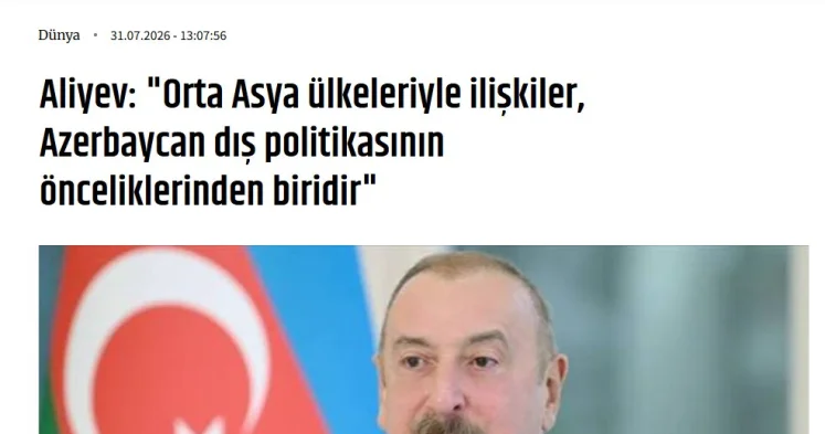 Prezident İlham Əliyevin Qırğızıstana səfəri Türkiyə və Şimali Kipr Türk Cümhuriyyəti mediasının diqqət mərkəzindədir