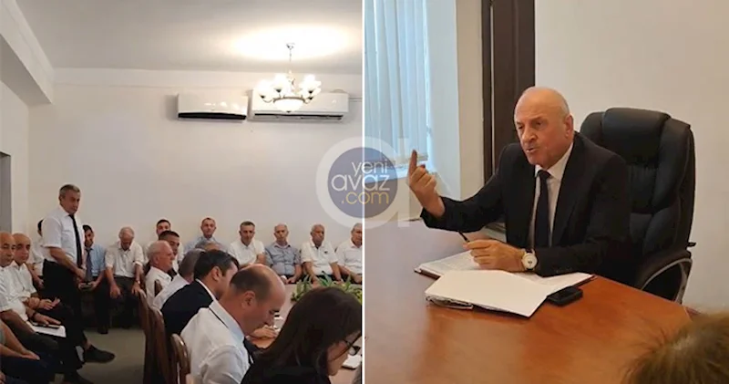 İcra başçısı iclasda məmuru danladı: “Şəhərdə dağıtmadığınız küçə qalmayıb” Video