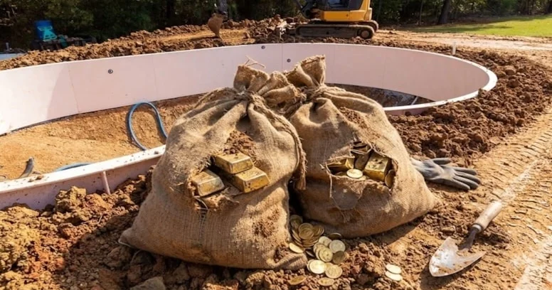 Bağında qazıntı apararkən sərvət tapdı kilolarla qızıl...