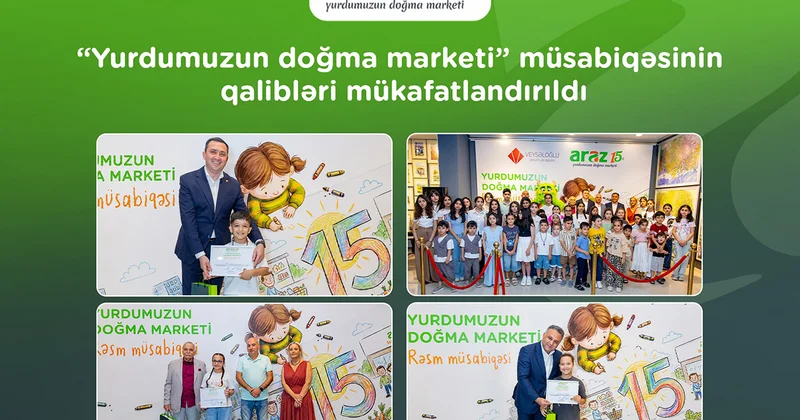 “Araz”ın 15 illiyinə həsr olunan rəsm müsabiqəsinin qalibləri mükafatlandırıldı Fotolar