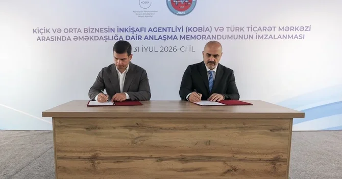 KOBİA və Türk Ticarət Mərkəzi əməkdaşlığa dair Anlaşma Memorandumunu imzalayıb