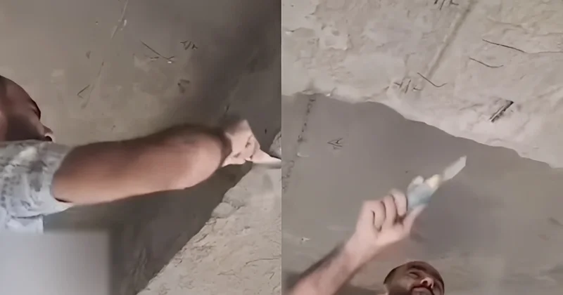 Xırdalanda çoxmərtəbəli binada TƏHLÜKƏ: Dayaqlar ovulub tökülür