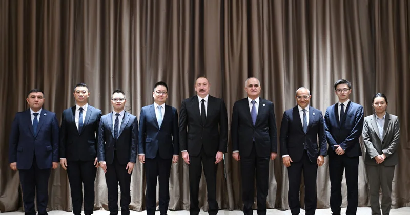 Əliyevin Çində mühüm görüşləri başladı FOTOLAR