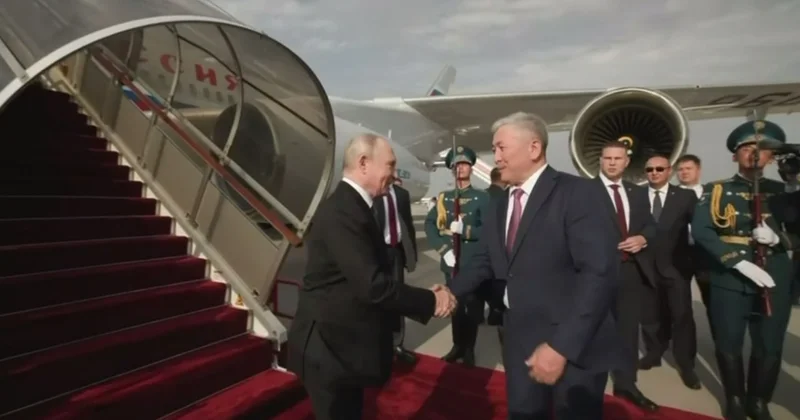 Putin də Qırğızıstanda səfərdədir VİDEO