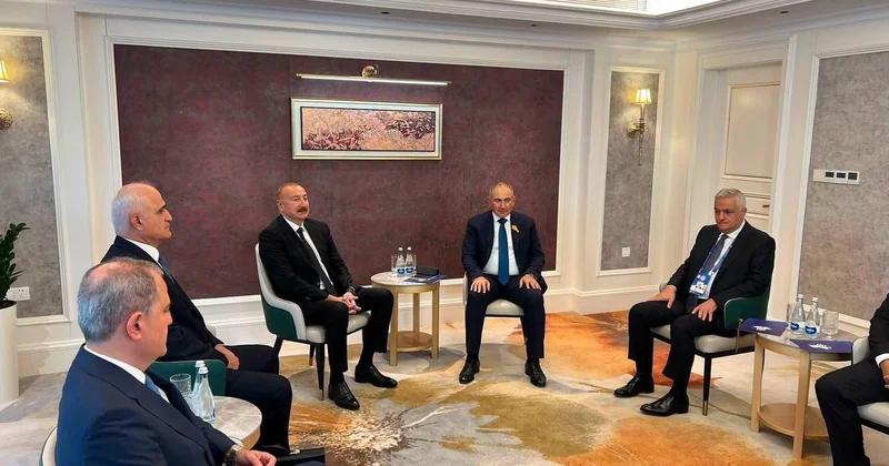 İlham Əliyev Paşinyan görüşü başlayıb YENİLƏNİB GÖRÜNTÜ
