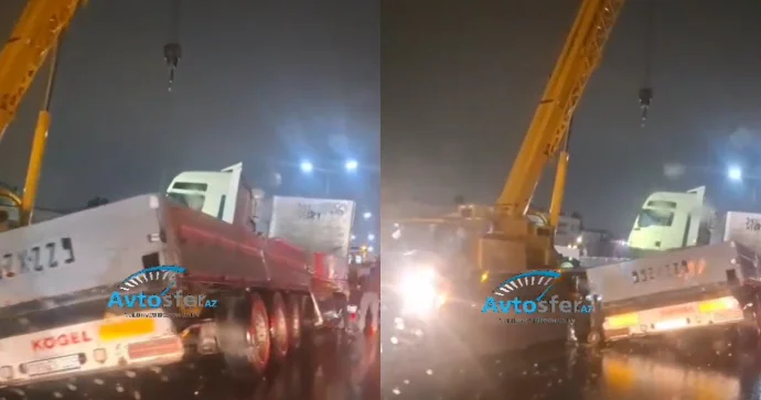 Bakı Sumqayıt yolunda ağır qəza: Tıxacın uzunluğu Dərnəgülə çatır VİDEO