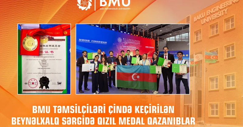 BMU təmsilçiləri Çində keçirilən beynəlxalq sərgidə qızıl medal qazanıblar