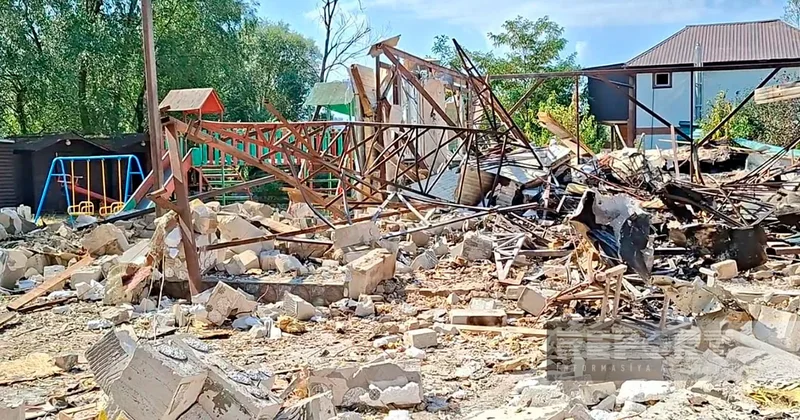 В Киеве в результате российской атаки разрушен ресторан азербайджанца