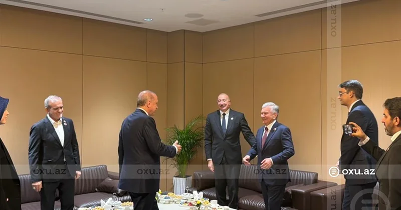 Azərbaycan, Türkiyə, Özbəkistan və İran prezidentləri Bişkekdə bir arada FOTO