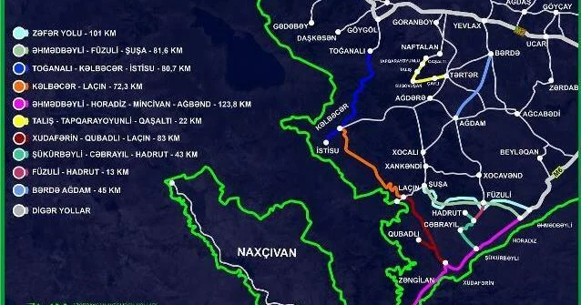 Xəritədə mühüm dəyişiklik: Xankəndi, Xocavənd, Ağdərə...