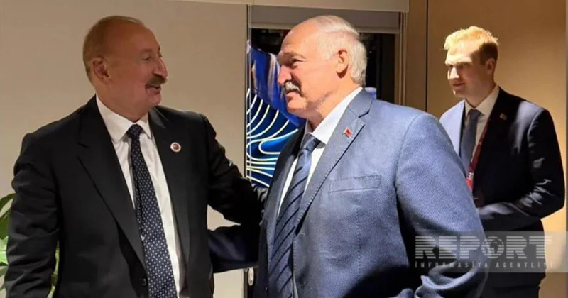 Bişkekdə İlham Əliyevlə Lukaşenko görüşdü FOTO