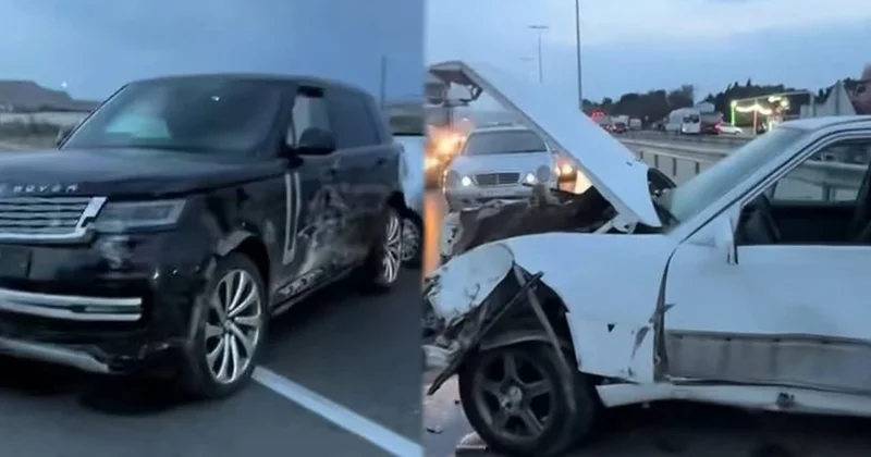 “Mercedes”lə “Range Rover” toqquşdu