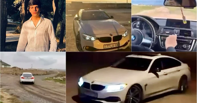 Atasının “BMW”si ilə “avtoş”luq edən vəsiqəsiz sürücü 77 LV 106 VİDEO