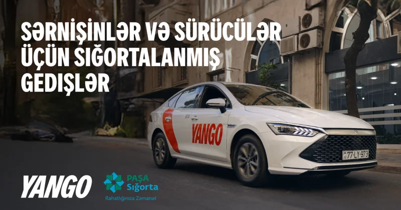 Yango Azerbaijan və PAŞA Sığorta sərnişinlər və sürücülər üçün sığorta proqramına start verir